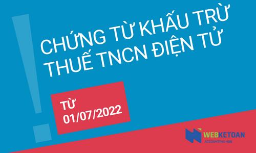 Chứng từ khấu trừ thuế TNCN điện tử