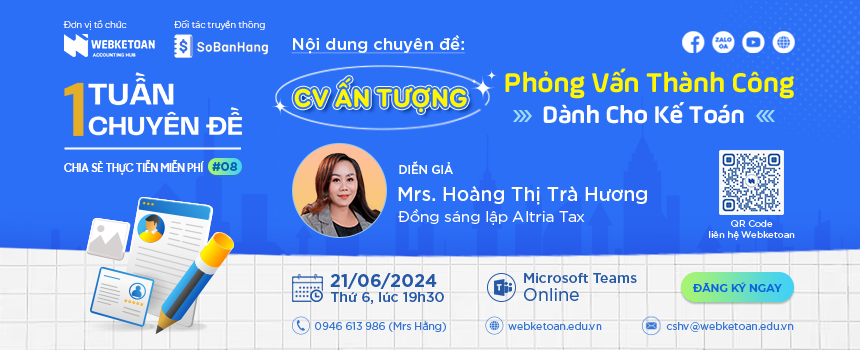 CV ấn tượng - phỏng vấn thành công danh cho kế toán