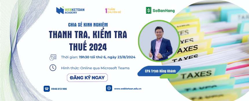 Chia sẻ kinh nghiệm thanh tra - kiểm tra thuế 2024