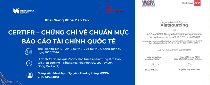 Khai giảng khóa học chuẩn mực báo cáo tài chính quốc tế