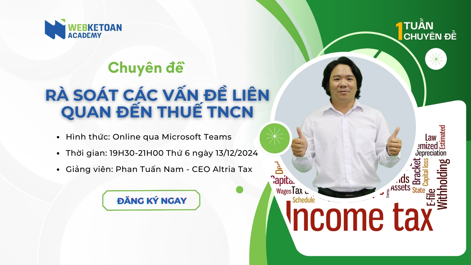 RÀ SOÁT CÁC VẤN ĐỀ LIÊN QUAN ĐẾN
THUẾ TNCN 2024