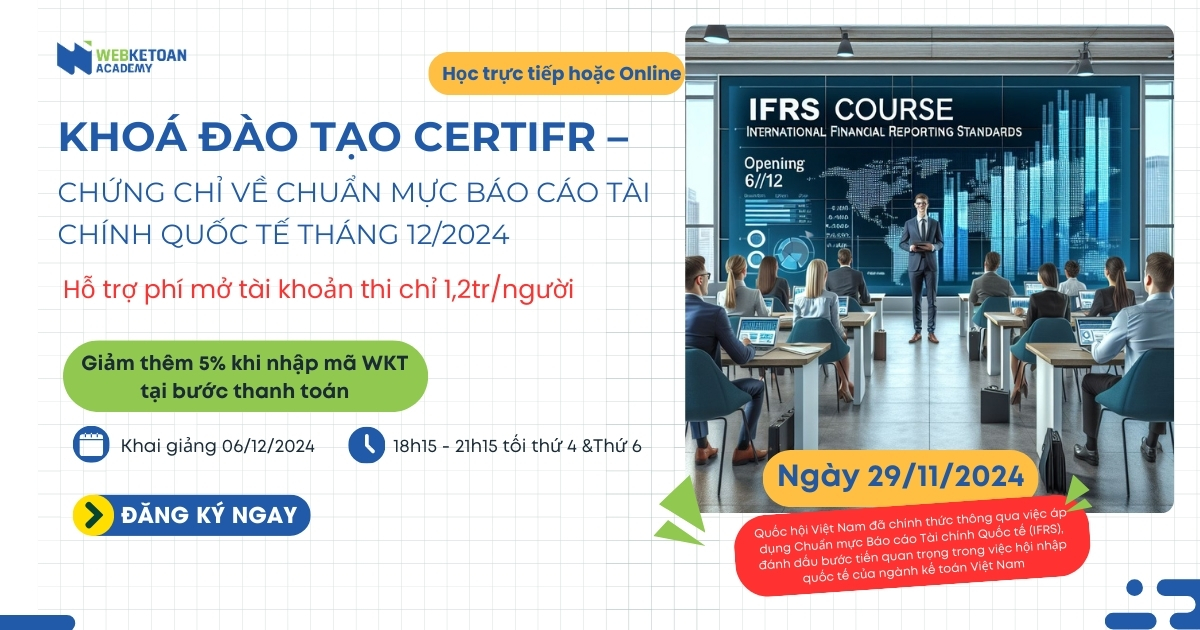 Khai giảng khoá đào tạo chứng chỉ IFRS